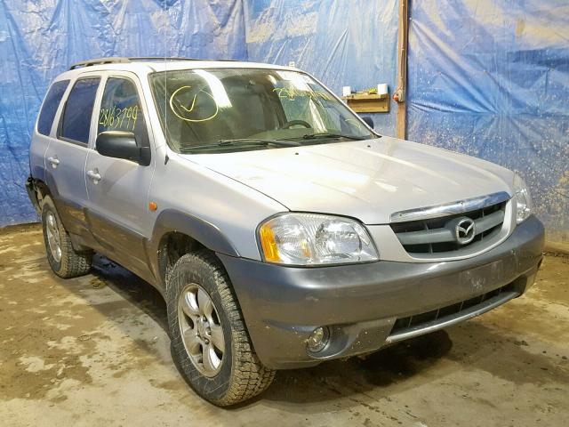 4F2CZ94184KM25390 - 2004 MAZDA TRIBUTE LX SILVER photo 1