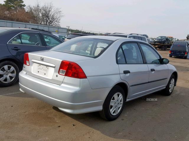 2HGES16464H638661 - 2004 HONDA CIVIC DX SILVER photo 4