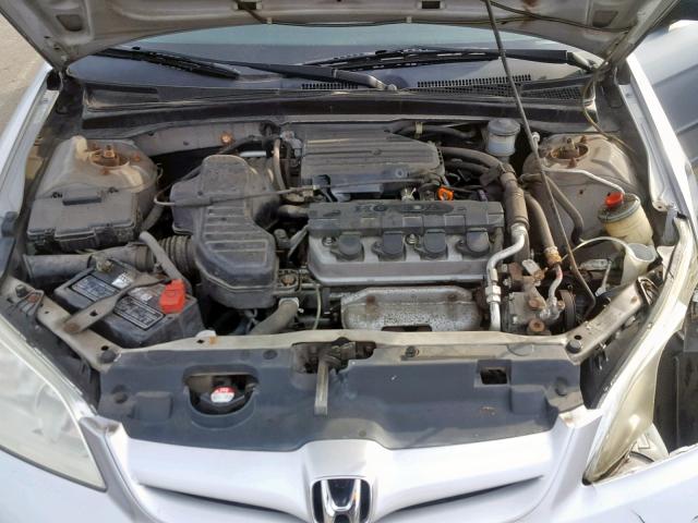 2HGES16464H638661 - 2004 HONDA CIVIC DX SILVER photo 7