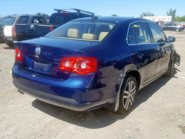 3VWSF71K86M652030 - 2006 VOLKSWAGEN JETTA 2.5 BLUE photo 4