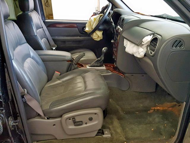 1GKDT13S122142011 - 2002 GMC ENVOY BLACK photo 5