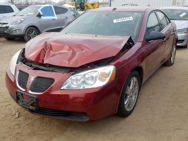 1G2ZH57NX84125627 - 2008 PONTIAC G6 GT MAROON photo 2