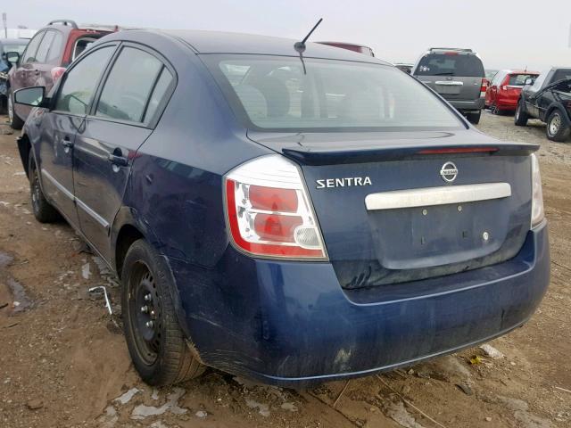 3N1AB6AP0CL751512 - 2012 NISSAN SENTRA 2.0 BLUE photo 3