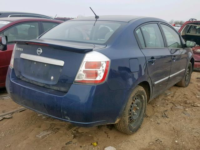 3N1AB6AP0CL751512 - 2012 NISSAN SENTRA 2.0 BLUE photo 4