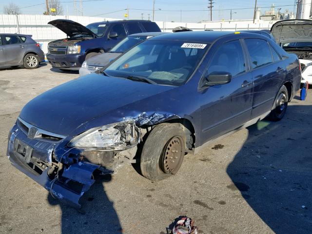 1HGCM56176A063874 - 2006 HONDA ACCORD VAL BLUE photo 2