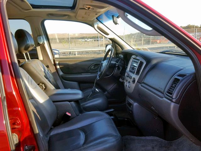 4F2CZ961X4KM18762 - 2004 MAZDA TRIBUTE ES 红色 照片 5