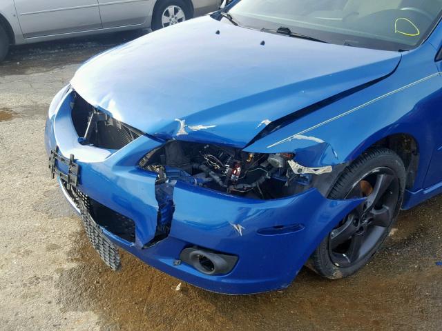 1YVHP84D665M41339 - 2006 MAZDA 6 S BLUE photo 9