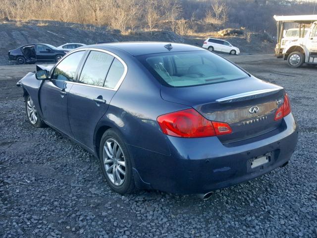 JNKCV61F39M353213 - 2009 INFINITI G37 BLUE photo 3