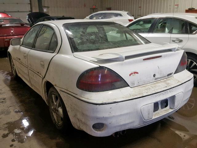 1G2NV52E21C161970 - 2001 PONTIAC GRAND AM G WHITE photo 3