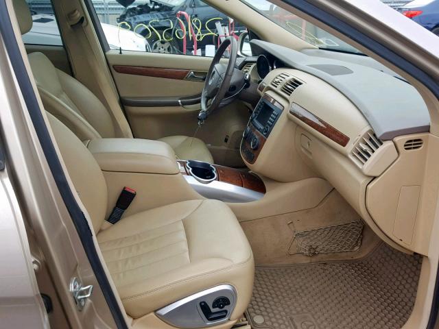 4JGCB65E96A010152 - 2006 MERCEDES-BENZ R 350 BEIGE photo 5