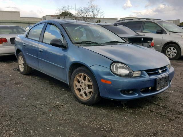 1B3ES56C72D649208 - 2002 DODGE NEON ES BLUE photo 1