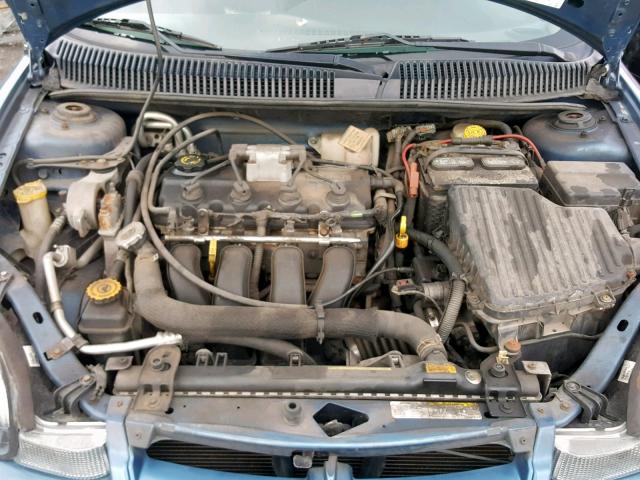 1B3ES56C72D649208 - 2002 DODGE NEON ES BLUE photo 7