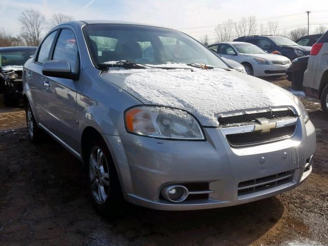 KL1TG56E09B333543 - 2009 CHEVROLET AVEO LT SILVER photo 1