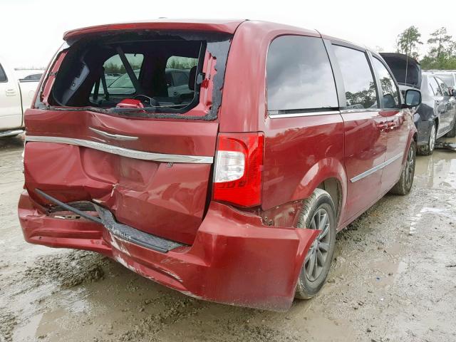 2C4RC1HG5ER365146 - 2014 CHRYSLER TOWN & COU RED photo 4