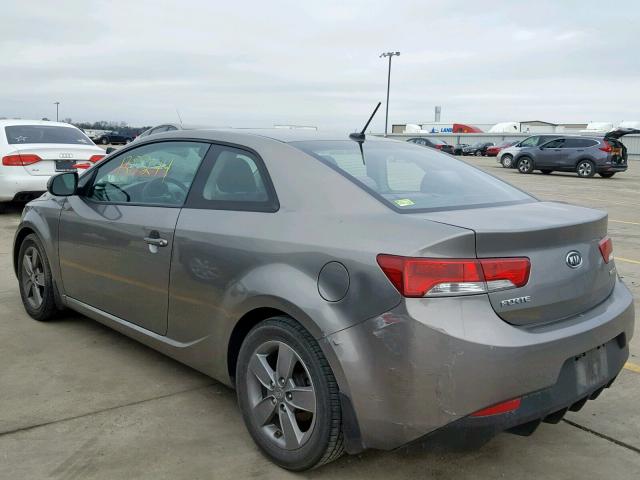 KNAFU6A26C5643314 - 2012 KIA FORTE EX GRAY photo 3