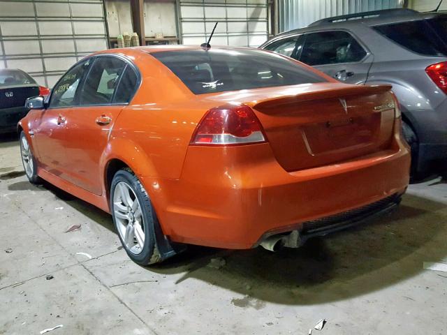 6G2ER57758L147203 - 2008 PONTIAC G8 ORANGE photo 3