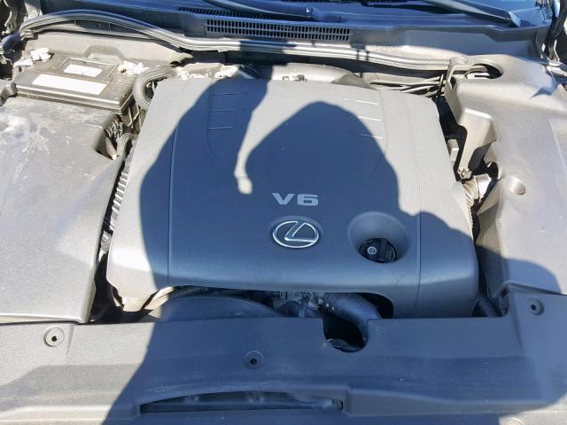 JTHCK262462000476 - 2006 LEXUS IS 250 BLUE photo 7