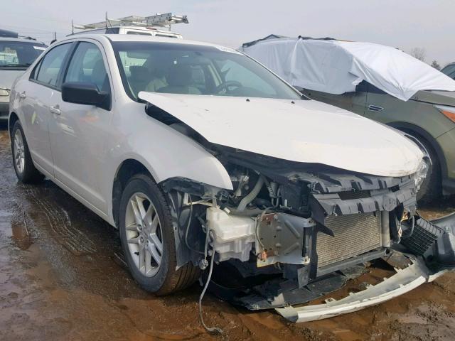 3FAHP0GA7AR309727 - 2010 FORD FUSION S WHITE photo 1