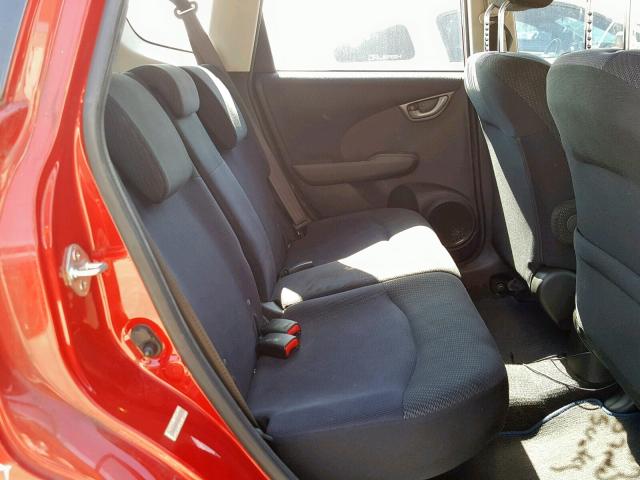 JHMGE8H52CC016779 - 2012 HONDA FIT SPORT RED photo 6