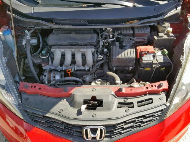 JHMGE8H52CC016779 - 2012 HONDA FIT SPORT RED photo 7