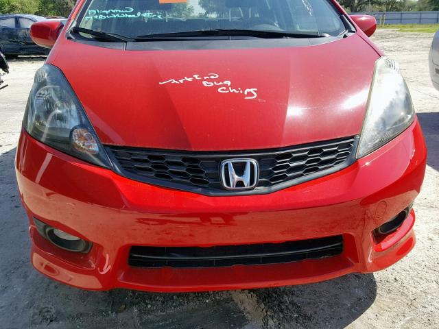 JHMGE8H52CC016779 - 2012 HONDA FIT SPORT RED photo 9