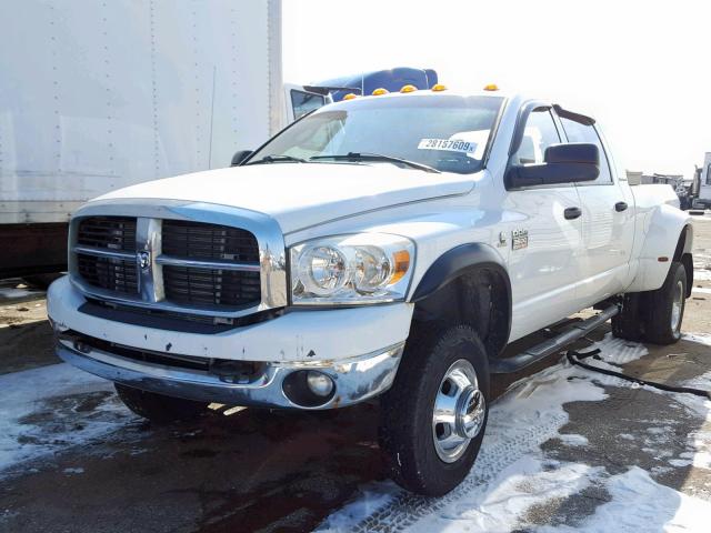 3D7MX49C37G730191 - 2007 DODGE RAM 3500 WHITE photo 2