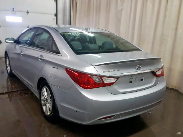 5NPEB4ACXDH647689 - 2013 HYUNDAI SONATA GLS SILVER photo 3