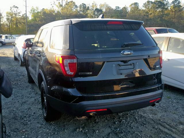 1FM5K8AR8GGB44615 - 2016 FORD EXPLORER P BLACK photo 3