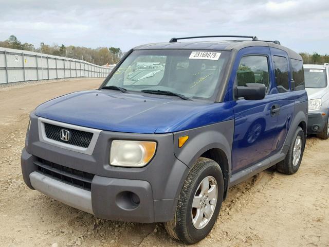 5J6YH28655L000057 - 2005 HONDA ELEMENT EX BLUE photo 2