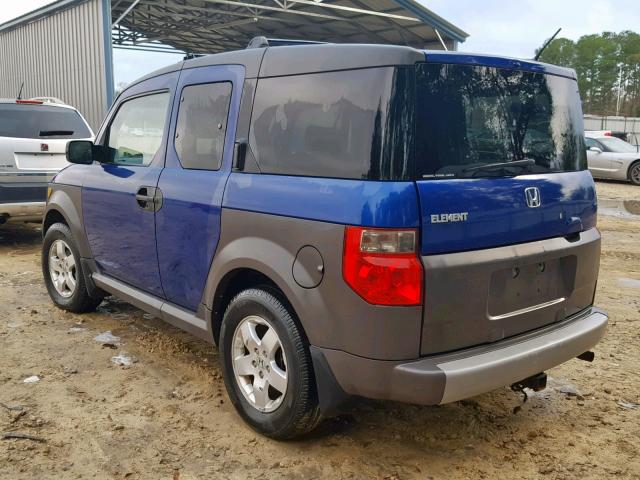 5J6YH28655L000057 - 2005 HONDA ELEMENT EX BLUE photo 3