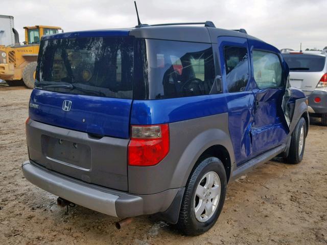 5J6YH28655L000057 - 2005 HONDA ELEMENT EX BLUE photo 4