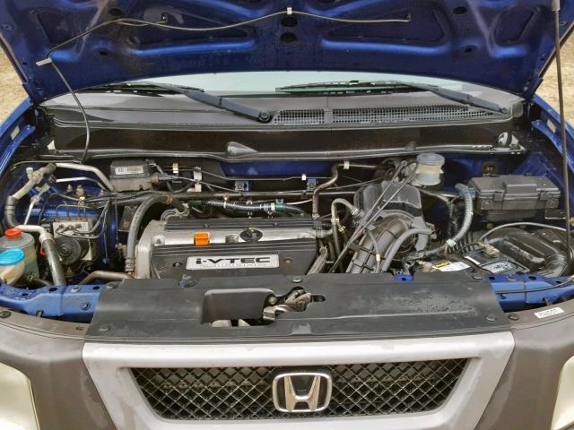 5J6YH28655L000057 - 2005 HONDA ELEMENT EX BLUE photo 7