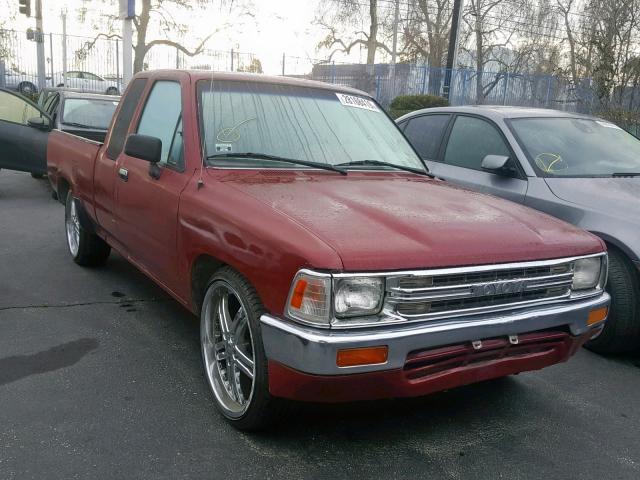 JT4RN93P0K0003876 - 1989 TOYOTA PICKUP 1/2 BURGUNDY photo 1