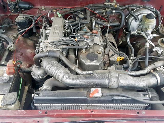 JT4RN93P0K0003876 - 1989 TOYOTA PICKUP 1/2 BURGUNDY photo 7