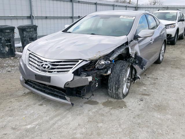 KMHFG4JG1EA350792 - 2014 HYUNDAI AZERA SILVER photo 2