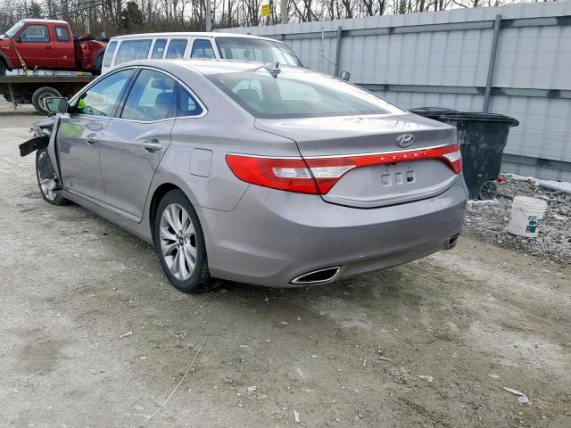 KMHFG4JG1EA350792 - 2014 HYUNDAI AZERA SILVER photo 3