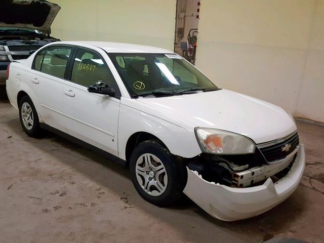 1G1ZS58F37F190108 - 2007 CHEVROLET MALIBU LS WHITE photo 1