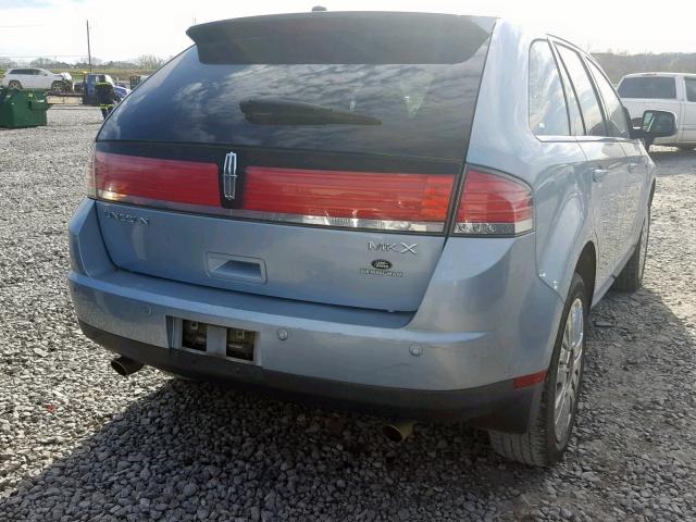 2LMDU68C78BJ03448 - 2008 LINCOLN MKX BLUE photo 4