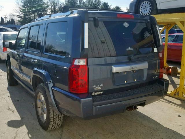 1J8HG68257C535723 - 2007 JEEP COMMANDER BLUE photo 3