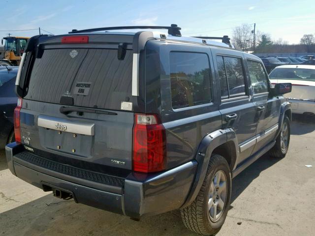 1J8HG68257C535723 - 2007 JEEP COMMANDER BLUE photo 4