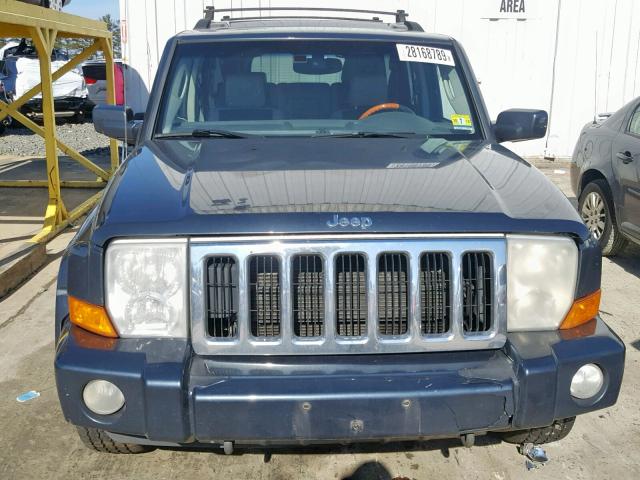 1J8HG68257C535723 - 2007 JEEP COMMANDER BLUE photo 9