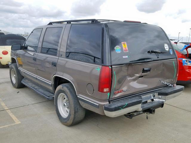 1GKEK13R1VJ725354 - 1997 GMC YUKON BROWN photo 3