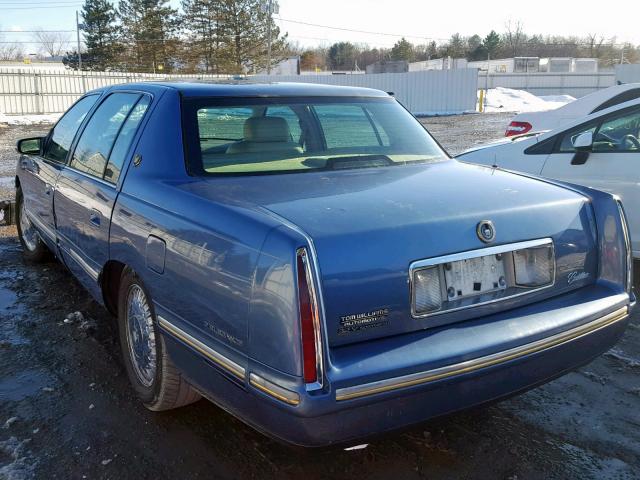 1G6KE54Y8WU733781 - 1998 CADILLAC DEVILLE DE BLUE photo 3