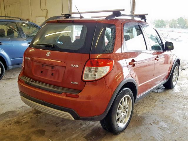 JS2YB413175104609 - 2007 SUZUKI SX4 ORANGE photo 4