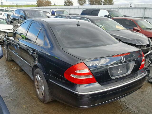 WDBUF56J76A776236 - 2006 MERCEDES-BENZ E 350 BLACK photo 3