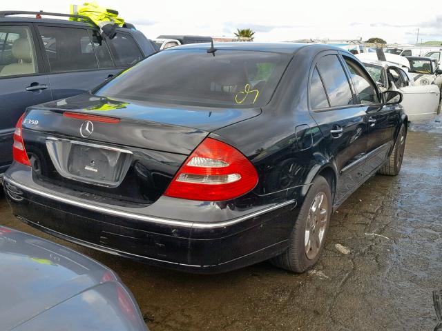 WDBUF56J76A776236 - 2006 MERCEDES-BENZ E 350 BLACK photo 4