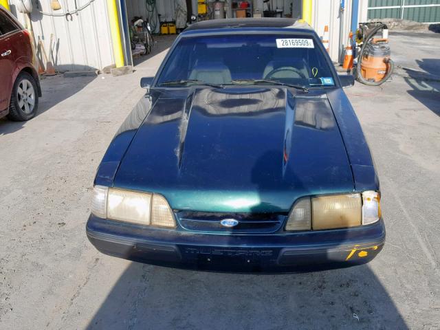 1FACP40E1MF178469 - 1991 FORD MUSTANG LX GREEN photo 10