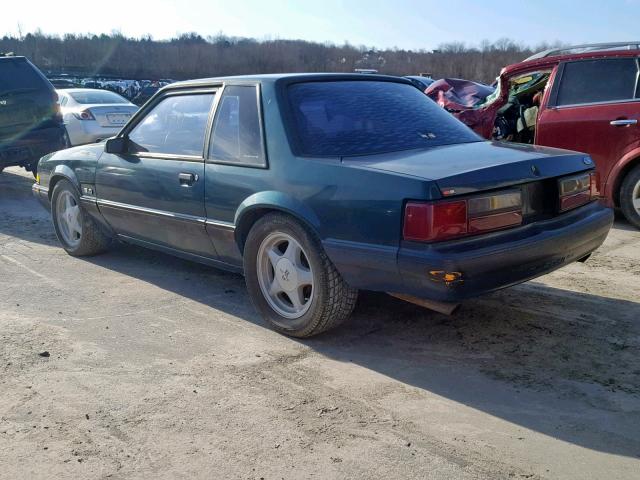 1FACP40E1MF178469 - 1991 FORD MUSTANG LX GREEN photo 3