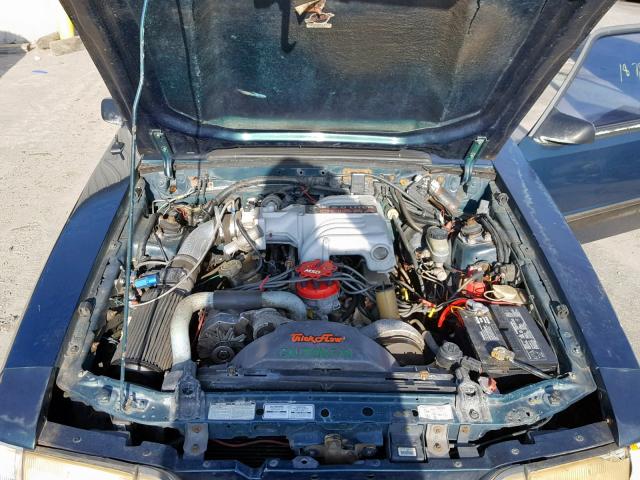 1FACP40E1MF178469 - 1991 FORD MUSTANG LX GREEN photo 7