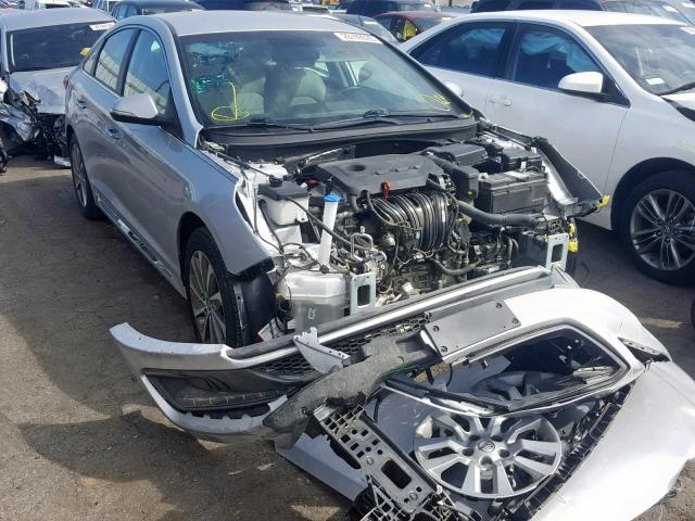 5NPE34AF1FH256585 - 2015 HYUNDAI SONATA SPO SILVER photo 1